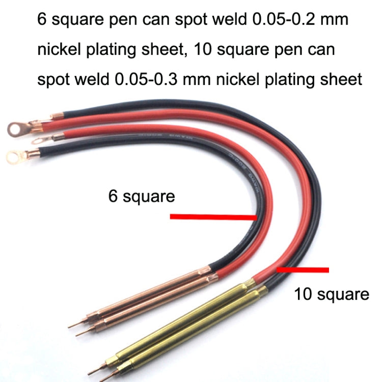 Lead-Acid Battery Version 12V Digital Display DIY Battery Spot Welding Machine Pen Control, Style:10 Square Pen With Case - Others by PMC Jewellery | Online Shopping South Africa | PMC Jewellery | Buy Now Pay Later Mobicred