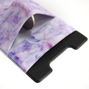 Marble Pattern Road Stretch Phone Back Plastic Card Holder Sticky Phone Clip(Red)