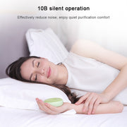 Portable Donut Electric Air Purifier Home Car Anion Ozone Deodorizer(White)
