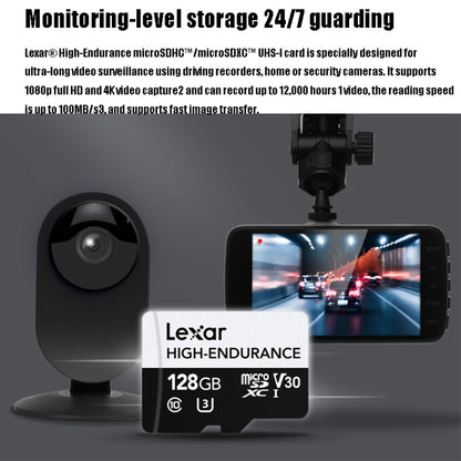 Lexar MicroSDHC 128GB High-endurance Driving Recorder Video Surveillance Camera TF Memory Card Video Card - free shipping - PMC Jewellery - Order now!