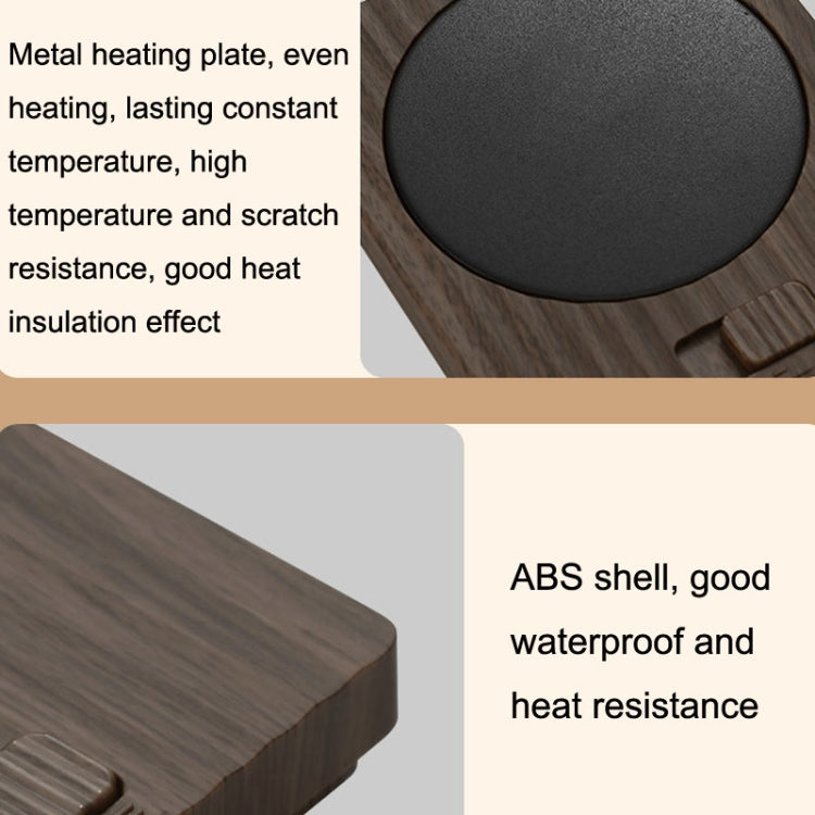 Home USB Constant Temperature Cup Mat Heat Thermos Coaster, Style:With Adapter(Lemon Yellow)