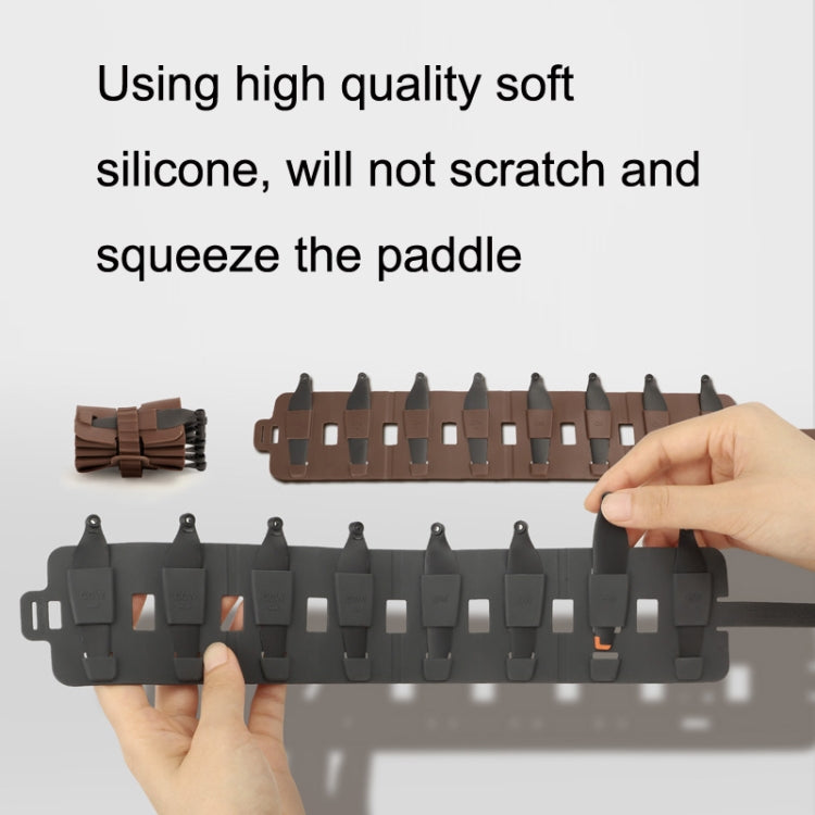 Sunnylife MM3-SN443 For Mini 3 Pro Propeller Blades Silicone Folding Storage Bag(Brown) - DIY Propeller by Sunnylife | Online Shopping South Africa | PMC TechLife | Buy Now Pay Later Mobicred