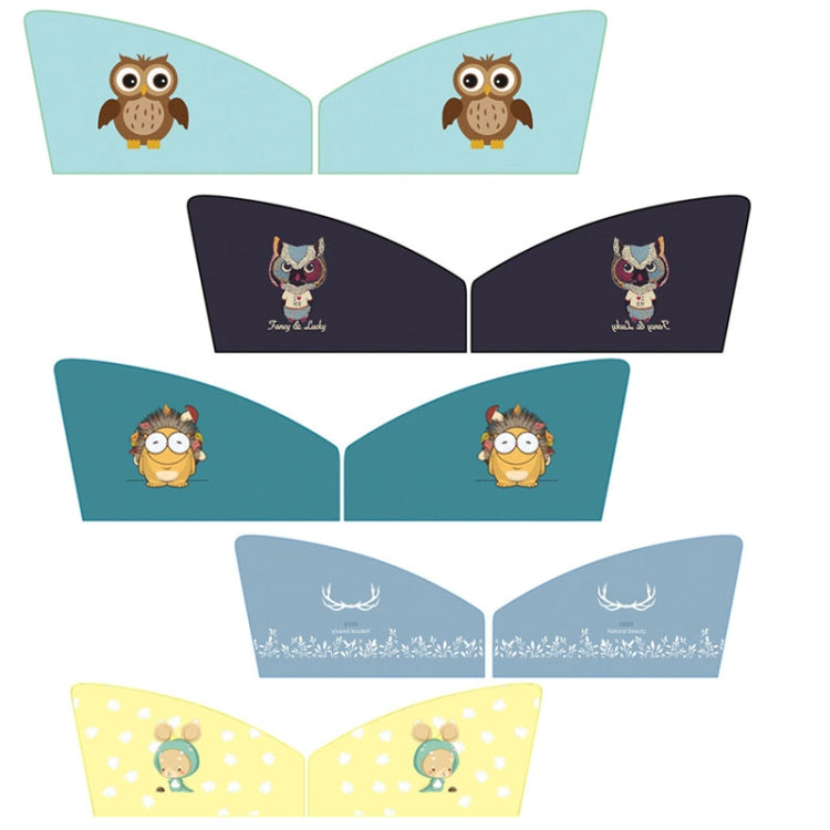 1 Pair Car Window Magnet Sunshade Curtain Heat Insulation Sun Block(Hedgehog) - Sound & Heat Insulation Cotton by PMC TechLife | Online Shopping South Africa | PMC TechLife | Buy Now Pay Later Mobicred