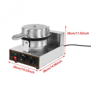 Electric Waffle Maker Egg Roll Maker DIY Ice Cream Cone Machine Crispy Omelet Machine, Plug Type:UK Plug