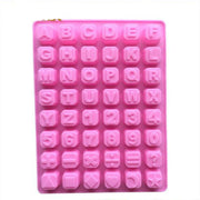 Stars Shape English Alphabet Silicone Chocolate Mold DIY Ice Handmade Soap Mold