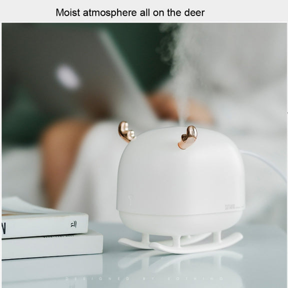 SOTHING DSHJ-H-009 260ML Deer Air Humidifier USB Home Atmosphere Night Light Air Purifier(White)
