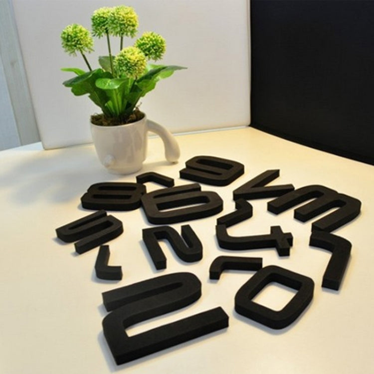Art Wall Clock Background Wall Stickers TV Wall Stickers 3D Bird Leaves Wall Clock Home Accessories(Red)