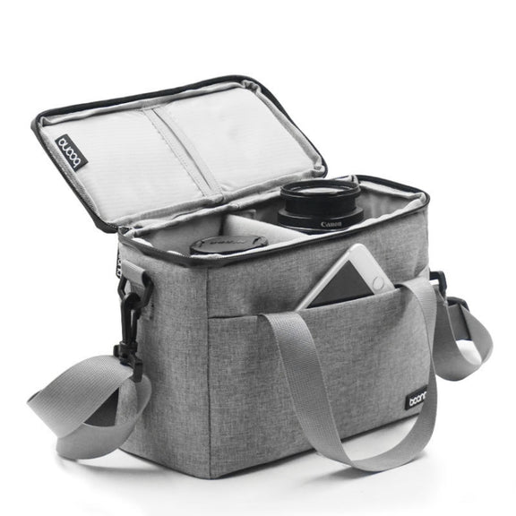 Baona BN-H001 Digital Camera Bag Casual Portable Camera Water-resistant Bag, Size:Small(Gray)
