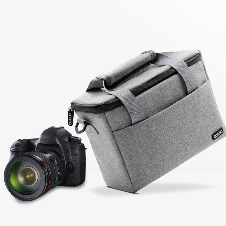 Baona BN-H001 Digital Camera Bag Casual Portable Camera Water-resistant Bag, Size:Small(Gray)