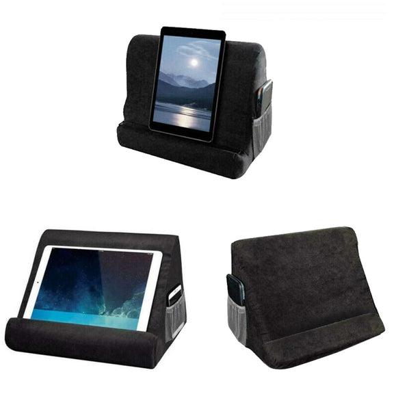 Laptop Holder Tablet Pillow Multifunction Laptop Cooling Pad Rest Cushion(Rose Red)