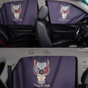 4 PCS / Set Car Window Magnet Sunshade Curtain Heat Insulation Sun Block(Hedgehog)