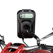 Kewig Bicycle Motorcycle Rearview Mirror Water-resistant Box Touch Screen Phone Holder(Small)