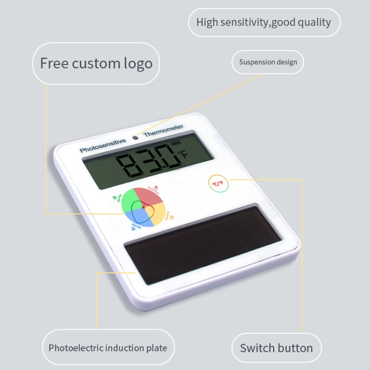 Pcsensor Fish Tank Indoor Solar Cell-free LCD High-precision Light Energy Thermometer - free shipping - PMC Jewellery - Order now!