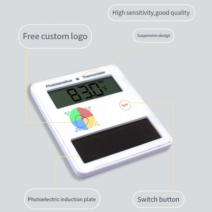 Pcsensor Fish Tank Indoor Solar Cell-free LCD High-precision Light Energy Thermometer - free shipping - PMC Jewellery - Order now!