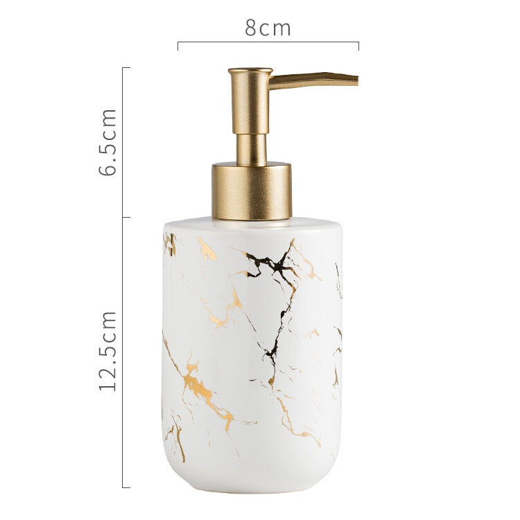 400ML Bathroom Hand Soap Bottle Shower Gel Bottle Ceramic Bottling(White) - free shipping - PMC TechLife - Order now!