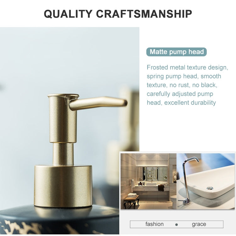 400ML Bathroom Hand Soap Bottle Shower Gel Bottle Ceramic Bottling(White) - free shipping - PMC TechLife - Order now!