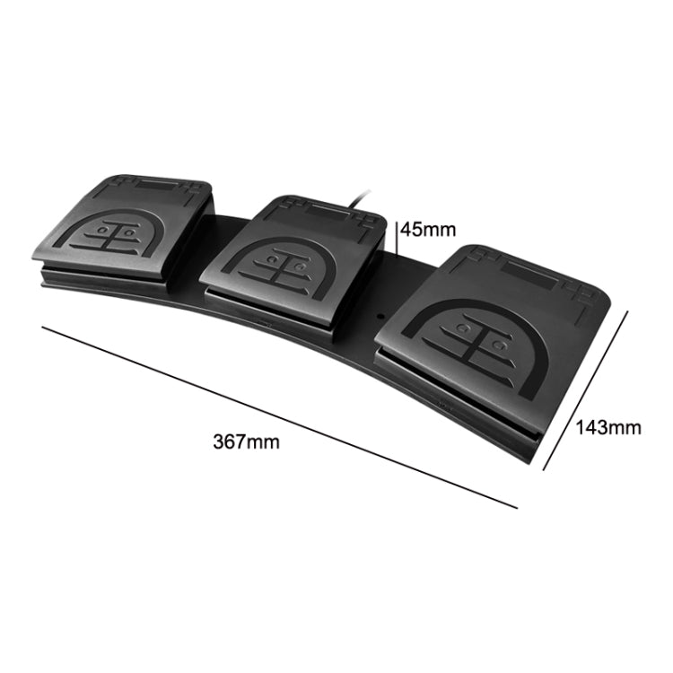 FS2020U CF Foot Switch Foot Pedal Keyboard Control Mouse Game Combo Pedal(Mechanical Sound) - free shipping - PMC Jewellery - Order now!