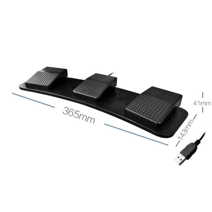 Pcsensor FS23 CF Foot Pedal Switch Keyboard Control Mouse Game Combo Pedal(Photoelectric Mute) - free shipping - PMC Jewellery - Order now!