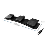 Pcsensor FS23 CF Foot Pedal Switch Keyboard Control Mouse Game Combo Pedal(Photoelectric Mute)