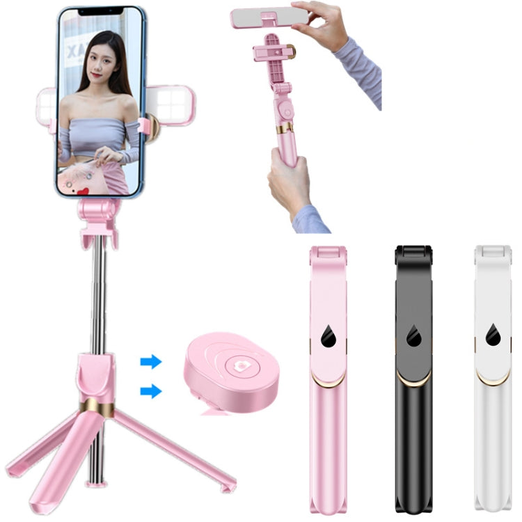 XT06S Live Beauty Bluetooth Tripod Selfie Stick(Black)