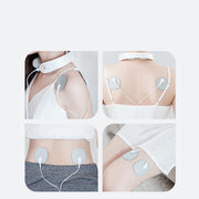 Intelligent Shoulder and Neck Massage Instrument PGG Cervical Spine Physiotherapy Massage Heating Multi-function Neck Protection Instrument, Style:With Patch(Pink)
