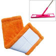 Coral Flannel Head  Padded Flat Replacement Household Company Cleaning Mop Cloth Rag(Orange) - Sponges, Cloths & Brushes by PMc TechLife | Online Shopping South Africa | PMc TechLife | Buy Now Pay Later Mobicred