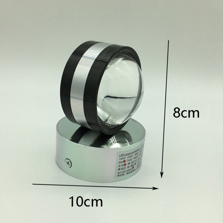 LED Up And Down Light Wall Light Double-Sided Crystal Aluminum Lights Upper Outlet, Power:2W(Yellow Light) - Wall Lamps by PMc TechLife | Online Shopping South Africa | PMc TechLife | Buy Now Pay Later Mobicred