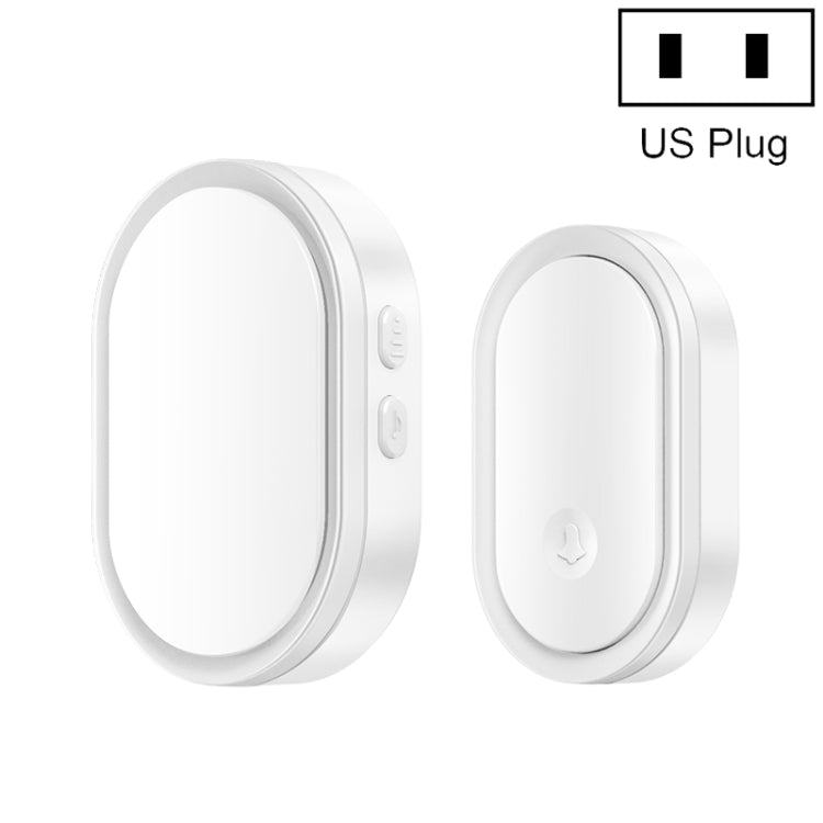CACAZI A99 Home Smart Remote Control Doorbell Elderly Pager, Style:US Plug(White) - free shipping - PMC TechLife - Order now!