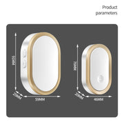 CACAZI A99 Home Smart Remote Control Doorbell Elderly Pager, Style:US Plug(White)