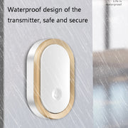CACAZI A99 Home Smart Remote Control Doorbell Elderly Pager, Style:UK Plug(Silver)