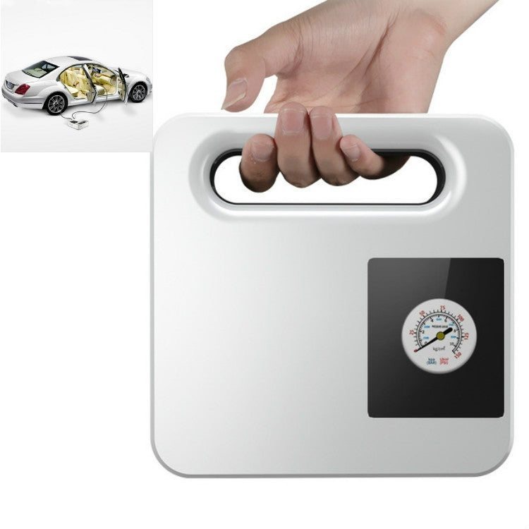 12V Car Air Pump Car Portable Tire Electric Pump, Style:Mechanical Version (White) - Inflatable Pump by PMC TechLife | Online Shopping South Africa | PMC TechLife