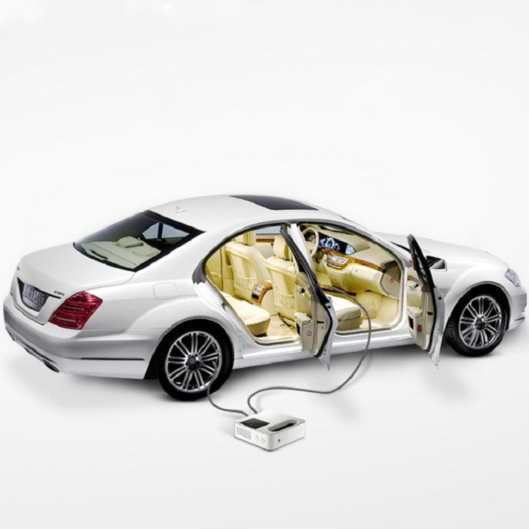 12V Car Air Pump Car Portable Tire Electric Pump, Style:Mechanical Version (White) - Inflatable Pump by PMC TechLife | Online Shopping South Africa | PMC TechLife