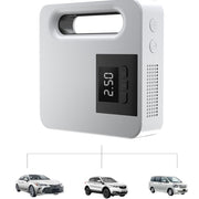 12V Car Air Pump Car Portable Tire Electric Pump, Style:Digital Version (White)