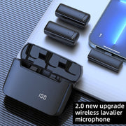 S13 Dual Microphone USB-C/Type-C Interface Wireless Lavalier Noise Canceling Microphone with Charging Case