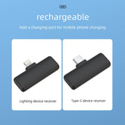 S13 Dual Microphone 8 Pin Interface Wireless Lavalier Noise Canceling Microphone with Charging Case