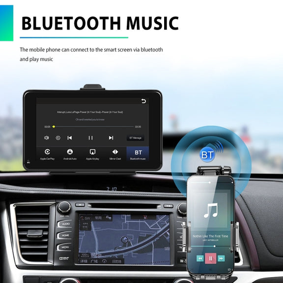 A3135 7 Inch HD Wired Smart Screen With Wireless CarPlay + Android Auto + Android With With 16G Memory Card