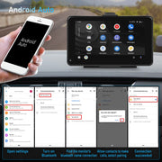 A3135 7 Inch HD Wired Smart Screen With Wireless CarPlay + Android Auto + Android With With 16G Memory Card