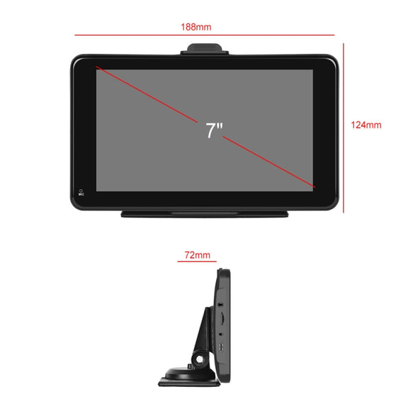 A3135 7 Inch HD Wired Smart Screen With Wireless CarPlay + Android Auto + Android With With 16G Memory Card
