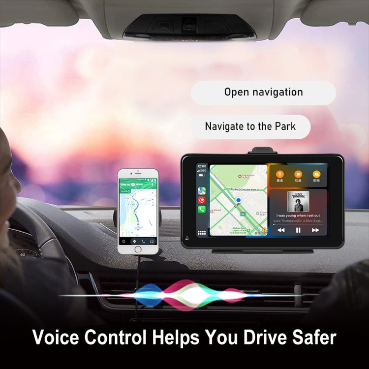 A3135 7 Inch HD Wired Smart Screen With Wireless CarPlay + Android Auto + Android With With 16G Memory Card