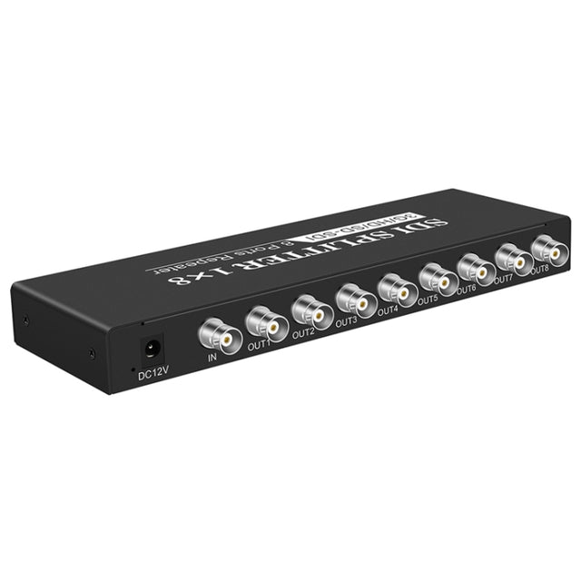 1 In 8 Out SD-SDI / HD-SDI / 3G-SDI Distribution Amplifier Video SDI Splitter(UK Plug)