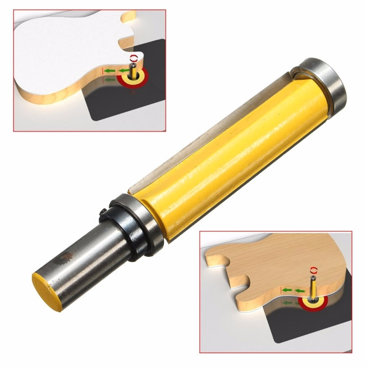 Double Bearing Trimming Knife Woodworking Milling Cutter, Style:1/4x1/2x25cm Yellow - Others by PMC TechLife | Online Shopping South Africa | PMC TechLife | Buy Now Pay Later Mobicred