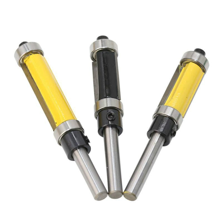 Double Bearing Trimming Knife Woodworking Milling Cutter, Style:1/4x1/2x25cm Yellow - Others by PMC TechLife | Online Shopping South Africa | PMC TechLife | Buy Now Pay Later Mobicred