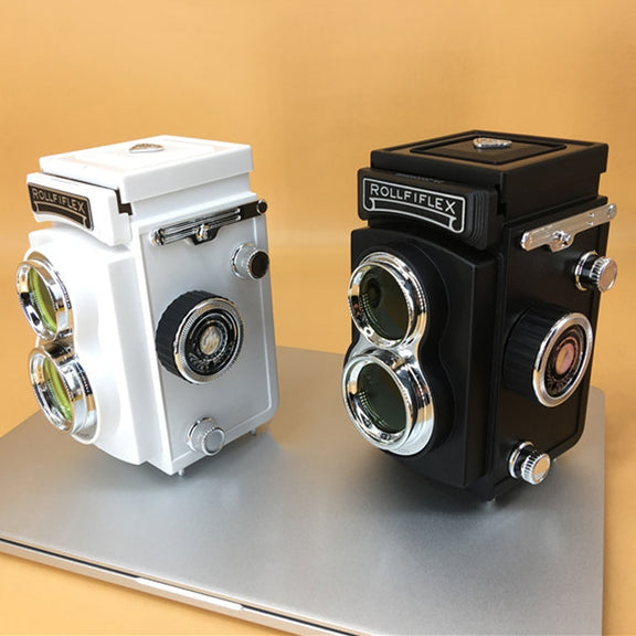 Double Reflex Camera Model Retro Camera Props Decorations Handheld Camera Model(White (Original))
