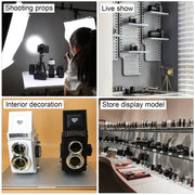 Double Reflex Camera Model Retro Camera Props Decorations Handheld Camera Model(White (Original))