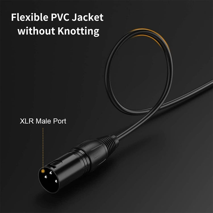 3.5mm To Caron Male Sound Card Microphone Audio Cable, Length:10m - free shipping - PMC Jewellery - Order now!