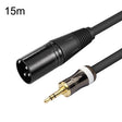 3.5mm To Caron Male Sound Card Microphone Audio Cable, Length:15m - Microphone Audio Cable & Connector by PMC TechLife | Online Shopping South Africa | PMC TechLife | Buy Now Pay Later Mobicred
