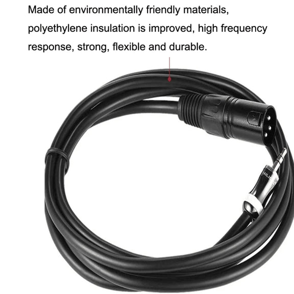 3.5mm To Caron Male Sound Card Microphone Audio Cable, Length:15m