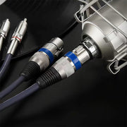 2RCA Male 2XLR Caron Female Speaker Audio Balance Cable, Length:5m