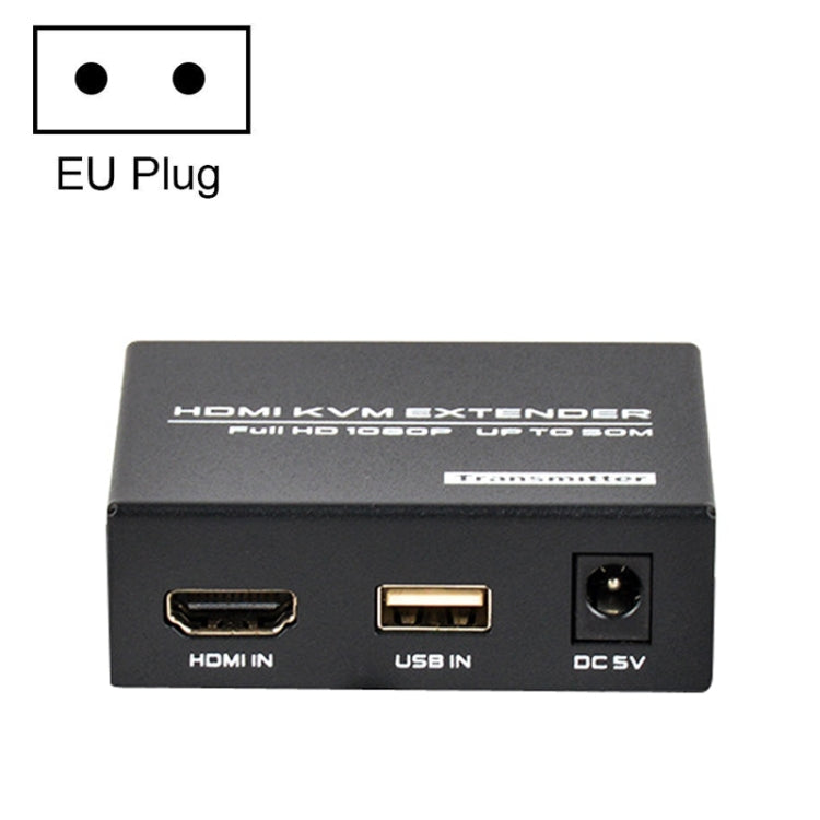 FJGEAR FJ-HKV50 HDMI+USB To KVM 1080P IP 50M Extender, Plug Type:EU Plug - free shipping - PMC Jewellery - Order now!