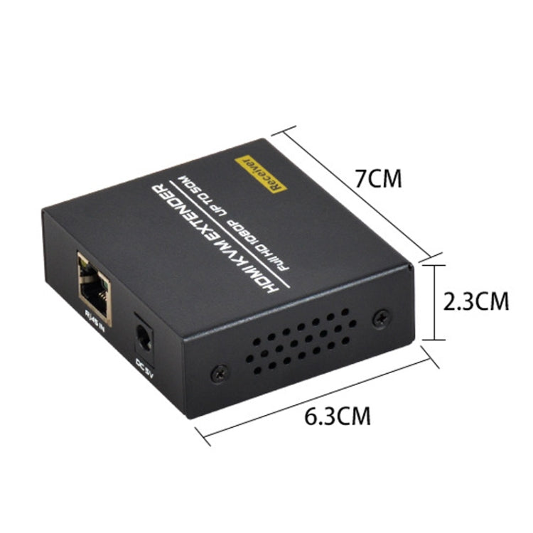 FJGEAR FJ-HKV50 HDMI+USB To KVM 1080P IP 50M Extender, Plug Type:EU Plug - free shipping - PMC Jewellery - Order now!
